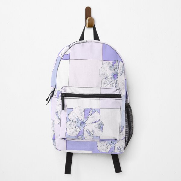 Item preview, Graphic Petunias in Violet Geometric Pattern designed and sold by inspiration3.