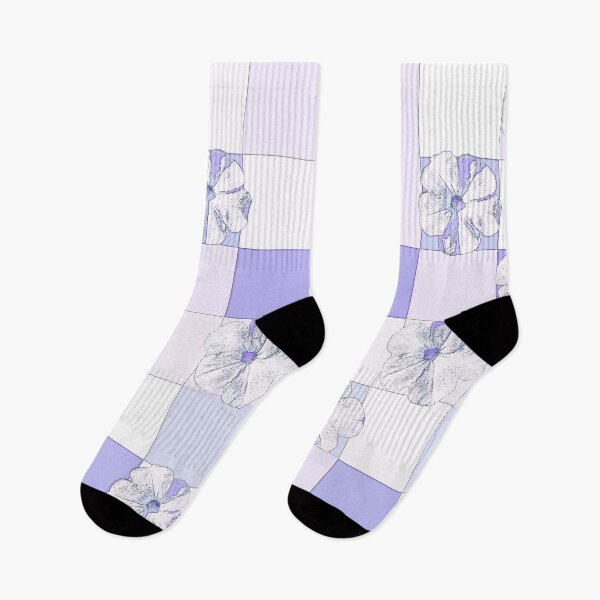 Item preview, Graphic Petunias in Violet Geometric Pattern designed and sold by inspiration3.