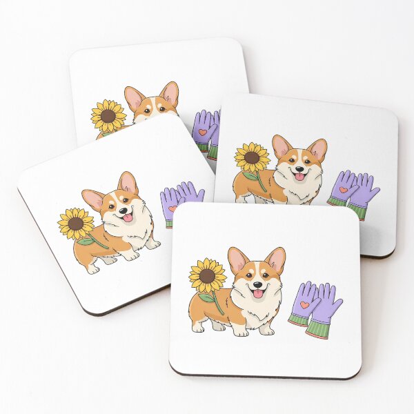 Item preview, Corgi Heart Charm Lavender Gardening Gloves Gift designed and sold by pumsquare.