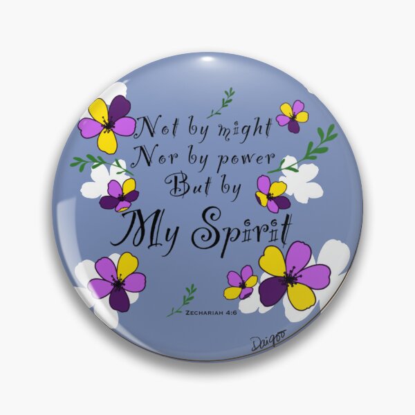 Item preview, Holy Spirit bible verse not be might nor by power but by My Spirit designed and sold by Audrey Faith Art.