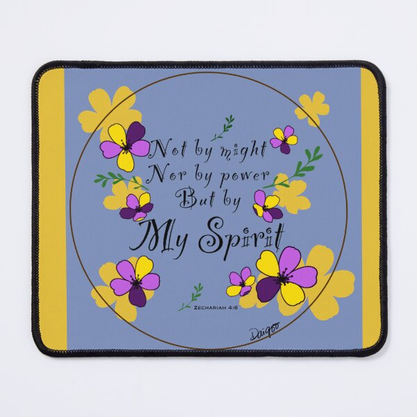 Item preview, Holy Spirit bible verse not be might nor by power but by My Spirit designed and sold by Audrey Faith Art.