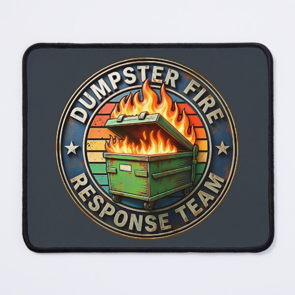Item preview, Vintage Retro Dumpster Fire Response Team designed and sold by gear-posters.
