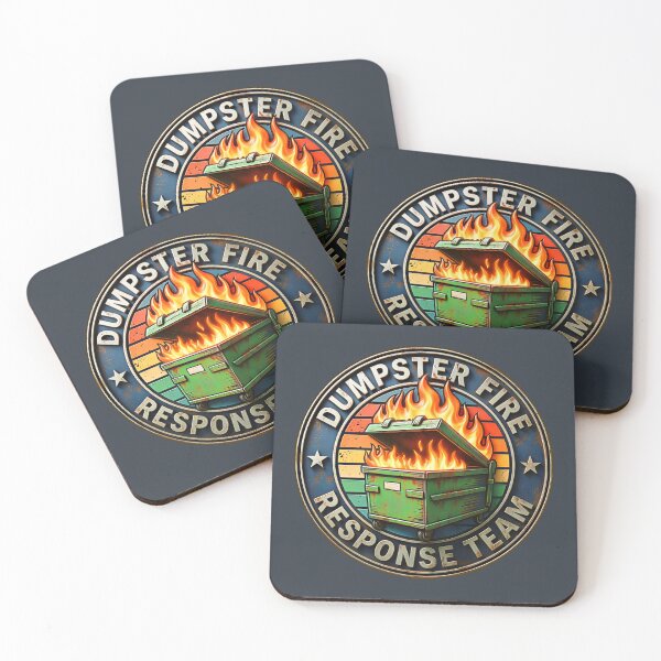 Item preview, Vintage Retro Dumpster Fire Response Team designed and sold by gear-posters.