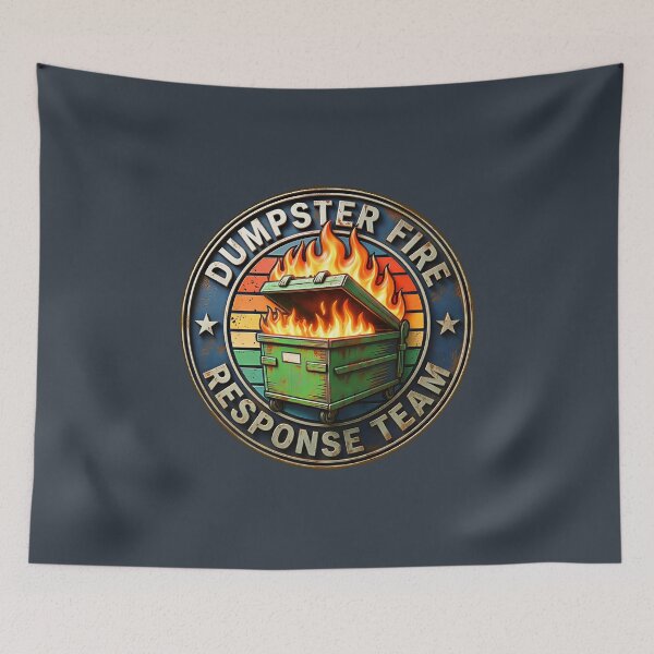 Item preview, Vintage Retro Dumpster Fire Response Team designed and sold by gear-posters.