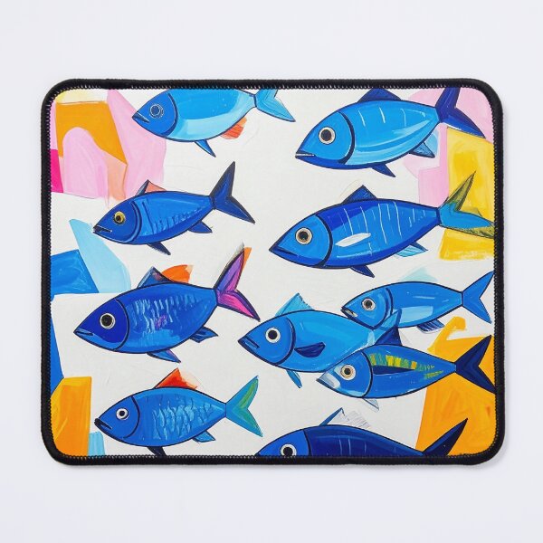 Item preview, Blue fish, Light Blue Fish, Dark Blue Fish designed and sold by PlumePen.