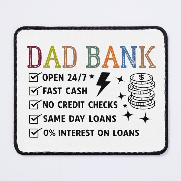 Item preview, Funny  Dad Bank Funny Father's Day,Dad Quote,dad Joke,dad Saying designed and sold by BornBorn.