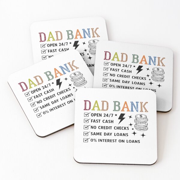 Item preview, Funny  Dad Bank Funny Father's Day,Dad Quote,dad Joke,dad Saying designed and sold by BornBorn.
