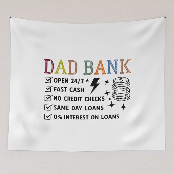 Item preview, Funny  Dad Bank Funny Father's Day,Dad Quote,dad Joke,dad Saying designed and sold by BornBorn.