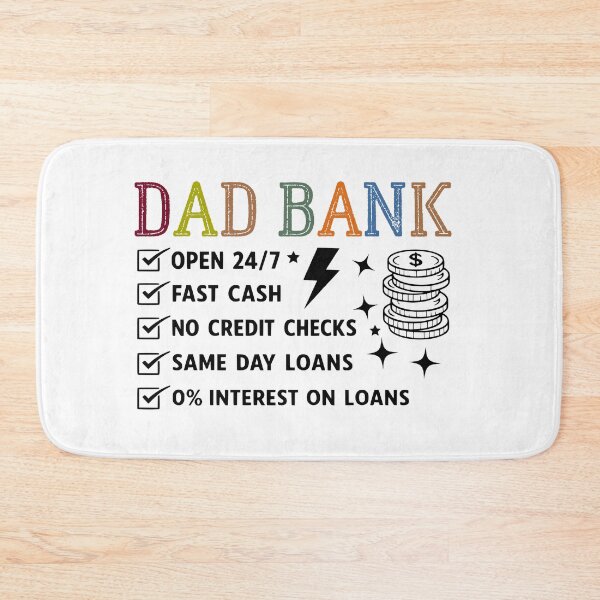 Item preview, Funny  Dad Bank Funny Father's Day,Dad Quote,dad Joke,dad Saying designed and sold by BornBorn.