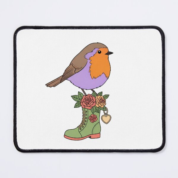 Item preview, Robin Heart Charm Rose Garden Boot Gift designed and sold by pumsquare.