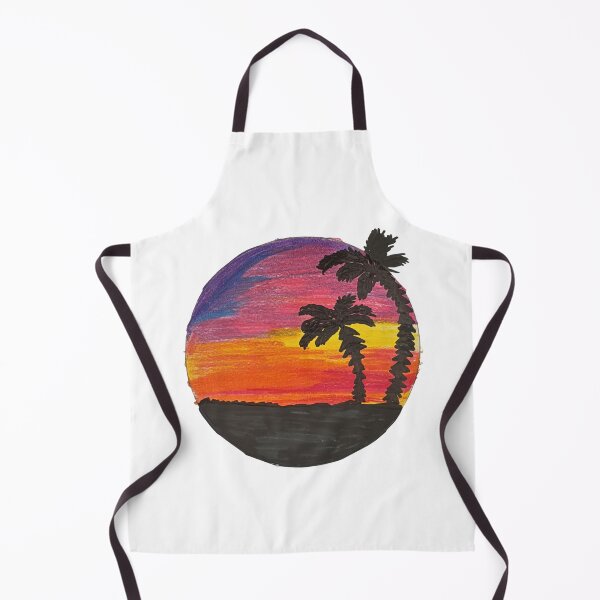 Item preview, Black Palm Trees Silhouette Against Sunset Sky designed and sold by Pink-Blossoms.