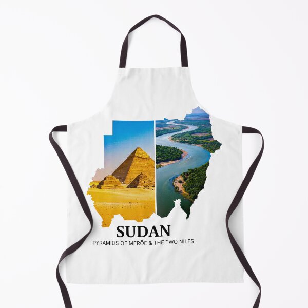 Item preview, Sudan Heritage - Pyramids of Meroe & The Two Niles Map Art designed and sold by AbulailArt.