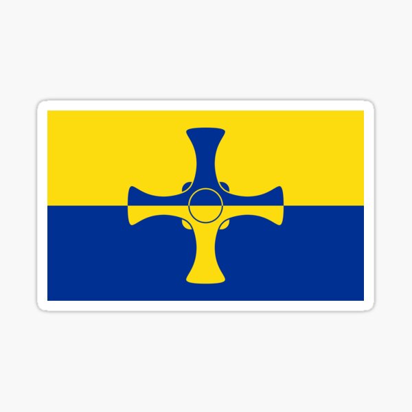 Item preview, County durham flag designed and sold by Lingo Shop.