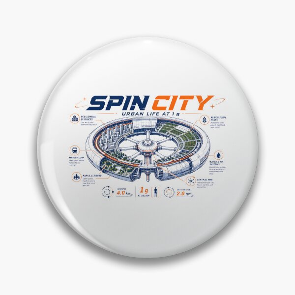Item preview, Spin City Urban Life At 1 g Space Station designed and sold by Fenay Designs.