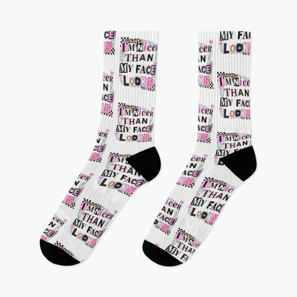 Item preview, I'm Nicer Than My Face Looks, Funny Sarcastic designed and sold by FrescoDesign.