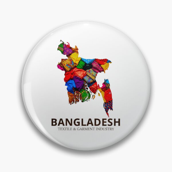 Item preview, Bangladesh Textile Heritage - Colorful Garment Industry Map Art designed and sold by AbulailArt.
