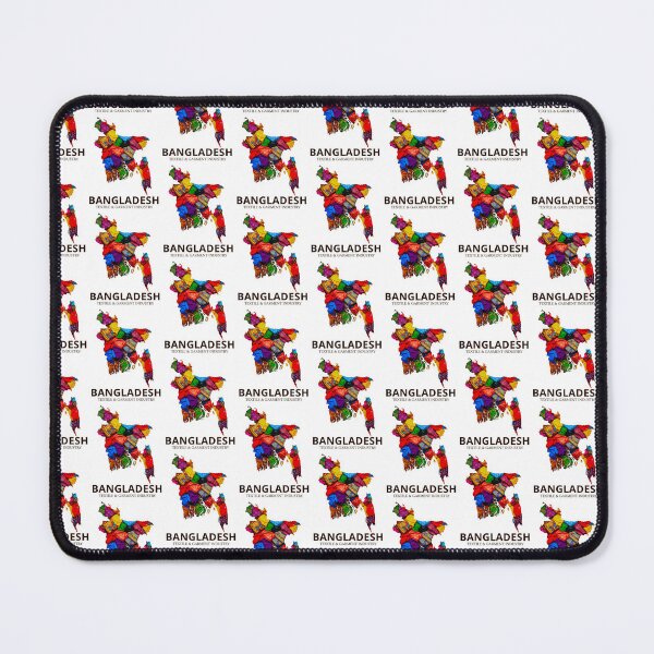 Item preview, Bangladesh Textile Heritage - Colorful Garment Industry Map Art designed and sold by AbulailArt.