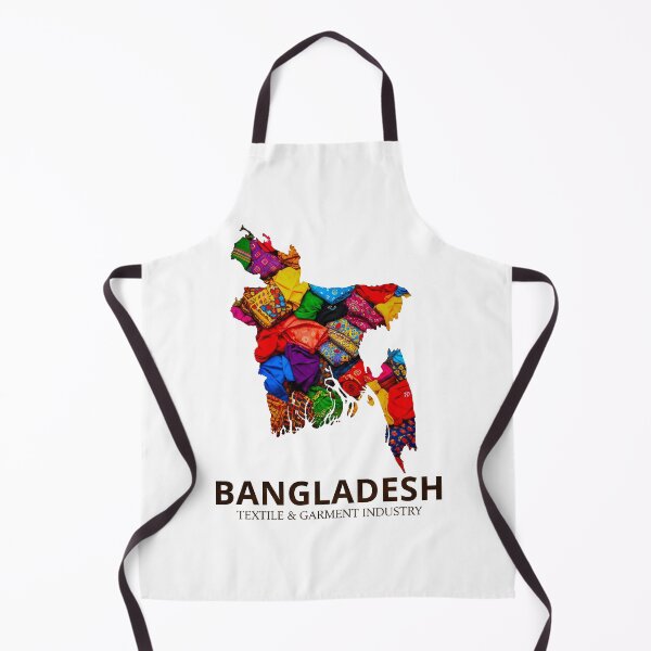 Item preview, Bangladesh Textile Heritage - Colorful Garment Industry Map Art designed and sold by AbulailArt.