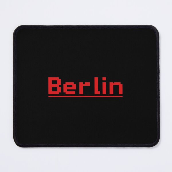 Item preview, Berlin Retro Red Pixel Art 8-Bit City Typography designed and sold by artlife4.