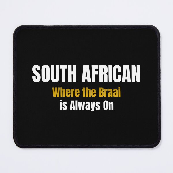 Item preview, South African Where the Braai is Always On | SA Pride Gift | Funny Braai Gift designed and sold by TheOmniaMarket.