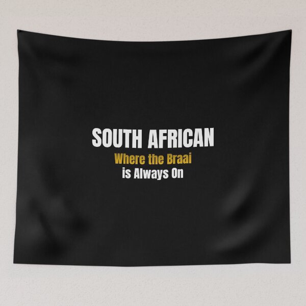 Item preview, South African Where the Braai is Always On | SA Pride Gift | Funny Braai Gift designed and sold by TheOmniaMarket.