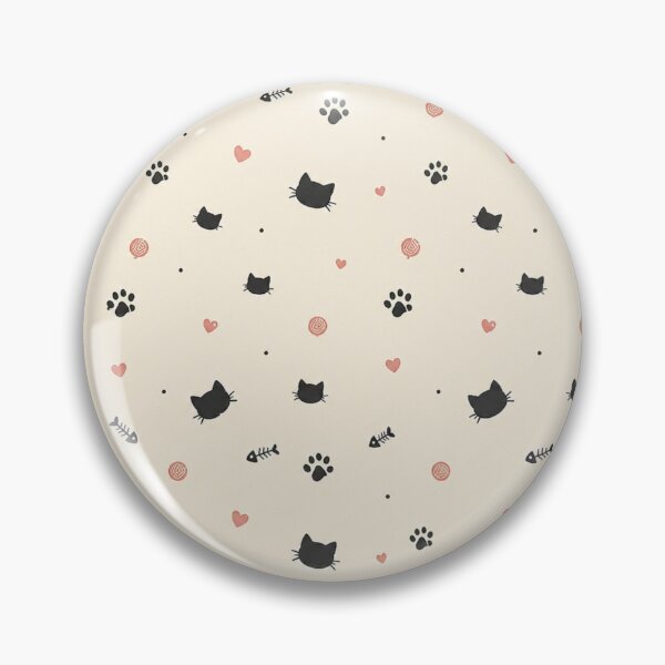 Item preview, Cute Cat Pattern Design | Minimal Cat & Paw Seamless Print | Aesthetic Pet Lover Pattern designed and sold by IconicDesignsXd.