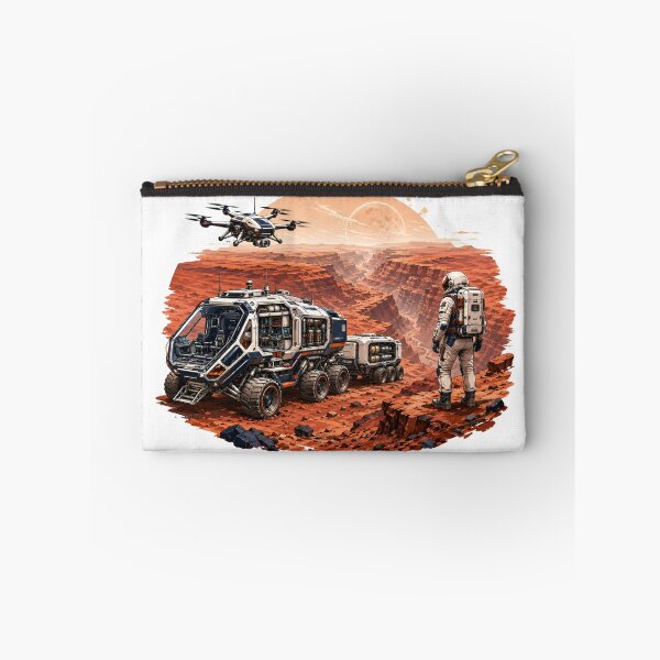 Item preview, Mars Exploration Astronaut And Rover Sci-Fi Landscape designed and sold by Fenay Designs.