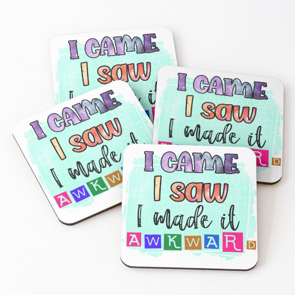 Item preview, I Came I Saw I Made It Awkward Funny Sassy Introvert Humor designed and sold by LunaPixelStudio.