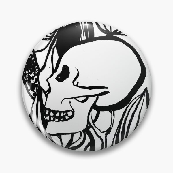 Item preview, Botanical Skull – Minimal Plant Anatomy Illustration designed and sold by Lunar Fern.