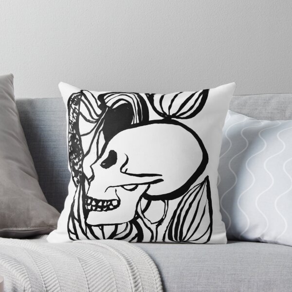 Item preview, Botanical Skull – Minimal Plant Anatomy Illustration designed and sold by Lunar Fern.
