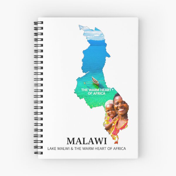Item preview, Malawi The Warm Heart of Africa - Lake Malawi Scenic Map Art designed and sold by AbulailArt.