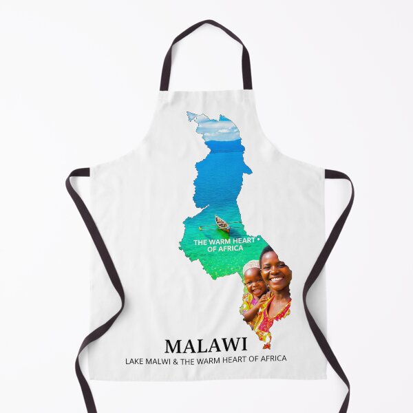 Item preview, Malawi The Warm Heart of Africa - Lake Malawi Scenic Map Art designed and sold by AbulailArt.