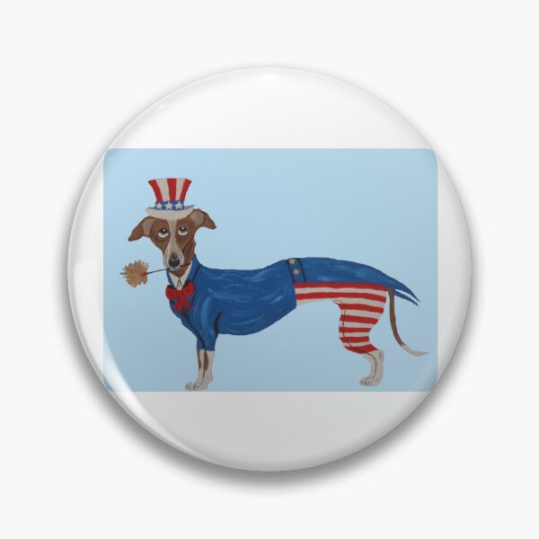 Item preview, Greyhound Uncle Sam designed and sold by Squirreldumplings.