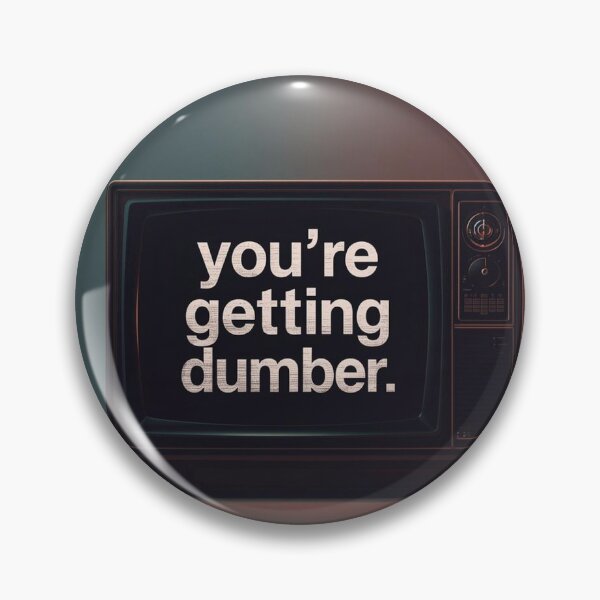 Item preview, Retro TV Brain Rot Warning designed and sold by Mustangana.