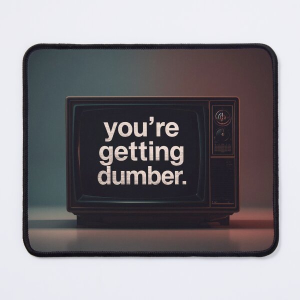 Item preview, Retro TV Brain Rot Warning designed and sold by Mustangana.