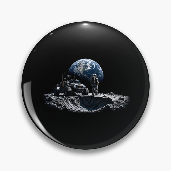 Item preview, Lunar Exploration Astronaut And Rover Earth View designed and sold by Fenay Designs.