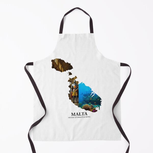 Item preview, Malta Heritage - Knights of St. John & Deep Sea Diving Map Art designed and sold by AbulailArt.