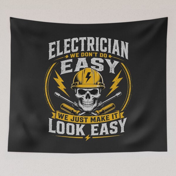 Item preview, Electrician We Don’t Do Easy We Just Make It Look Easy Funny Electrician Shirt designed and sold by Drip5.