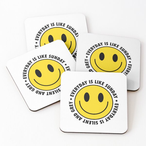 Item preview, Everyday Is Like Sunday – Smiley Melancholy Spiral (Black Lettering) designed and sold by didijuca.