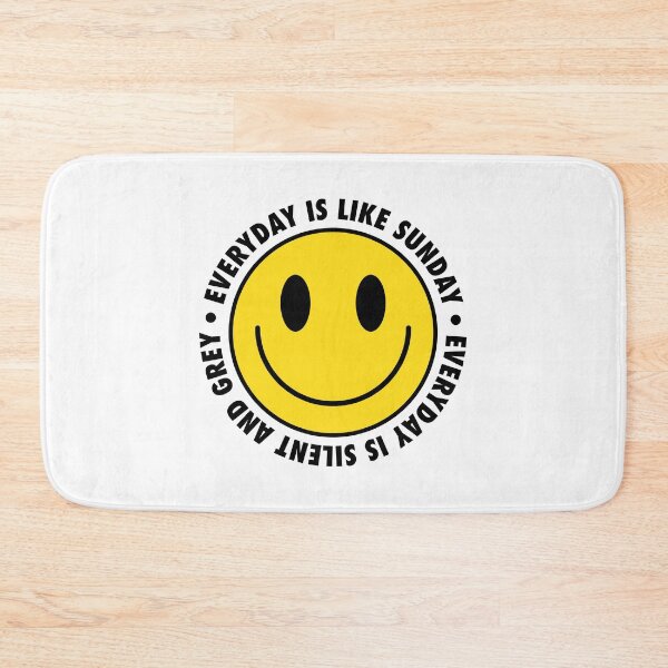 Item preview, Everyday Is Like Sunday – Smiley Melancholy Spiral (Black Lettering) designed and sold by didijuca.