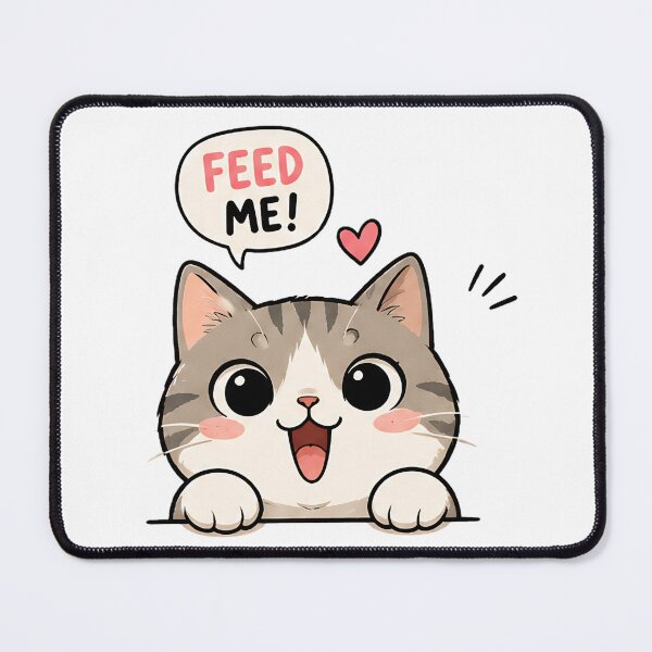 Item preview, cat feed me designed and sold by tomasghrad.