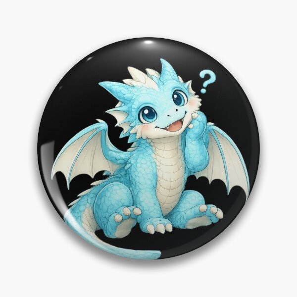 Item preview, Cute Confused Dragon Illustration designed and sold by Hatchling Hollow.