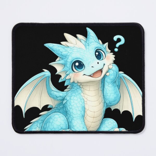 Item preview, Cute Confused Dragon Illustration designed and sold by Hatchling Hollow.