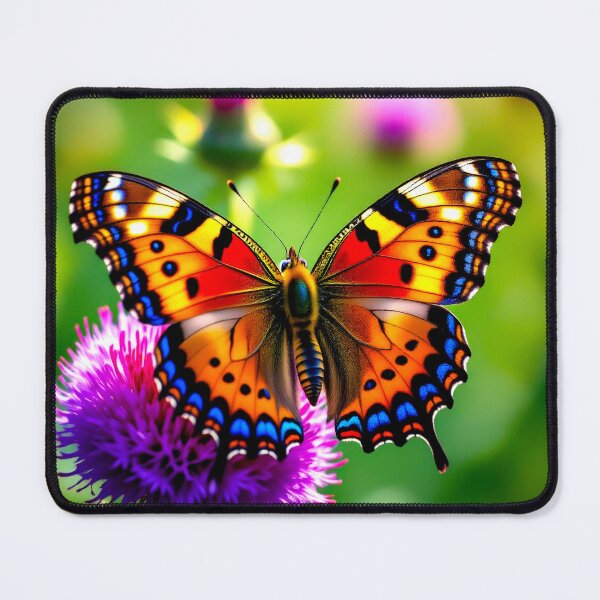 Item preview, Vibrant Butterfly on Purple Flower – Nature Macro Detail designed and sold by Gabi.Media.