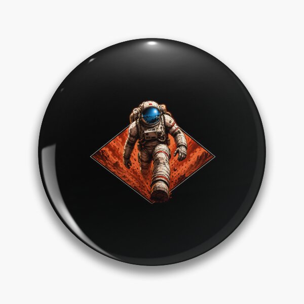 Item preview, Mars Astronaut Walking Red Planet Sci-Fi Art designed and sold by Fenay Designs.