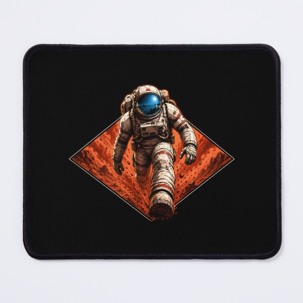 Item preview, Mars Astronaut Walking Red Planet Sci-Fi Art designed and sold by Fenay Designs.