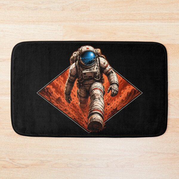 Item preview, Mars Astronaut Walking Red Planet Sci-Fi Art designed and sold by Fenay Designs.
