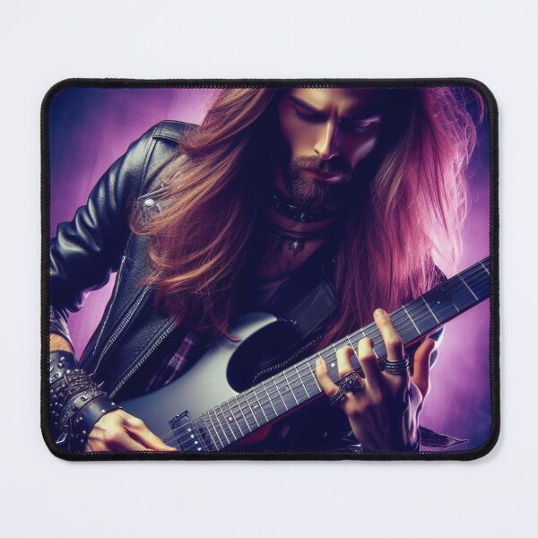 Item preview, Rock Guitarist Rock Guitar player Rock music art designed and sold by ArtUnova.
