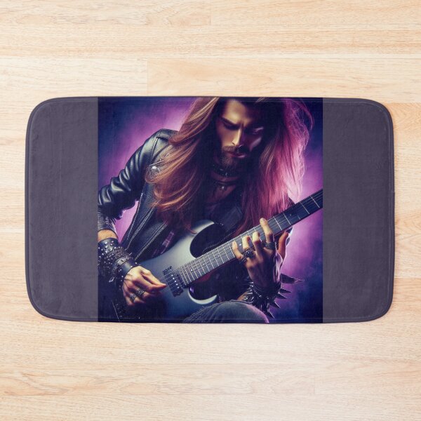 Item preview, Rock Guitarist Rock Guitar player Rock music art designed and sold by ArtUnova.