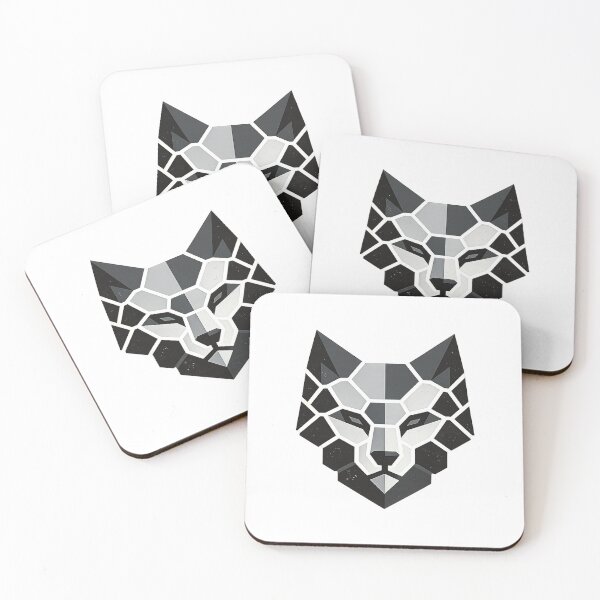 Item preview, Minimal Hex Grid Animal Head designed and sold by Anantha's Studio.